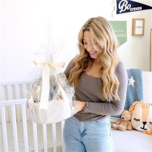 Cotton Rope Storage Baskets Set of 3 Small Woven Bins for Shelf Nursery Closet - Picture 5 of 7